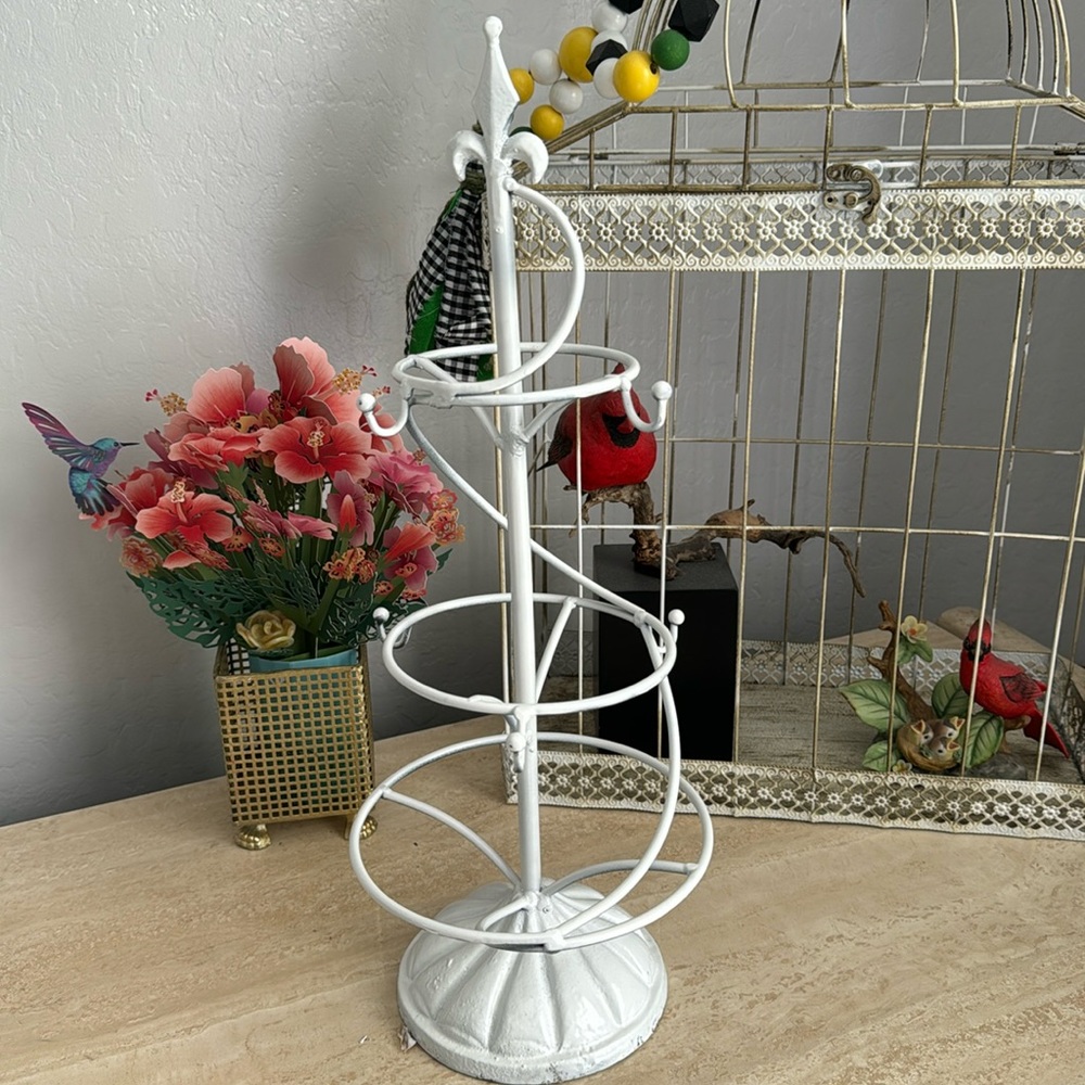 Beautiful luxurious metal jewelry display